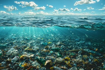 coral reef and sea