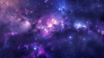 Blue and Purple Galaxy Background 
