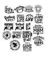 Football | Football Icon | Sports | Football Mom | Football Game | Touchdown | Football Life | Football Vibes | Original Illustration | Vector and Clipart | Cutfile and Stencil