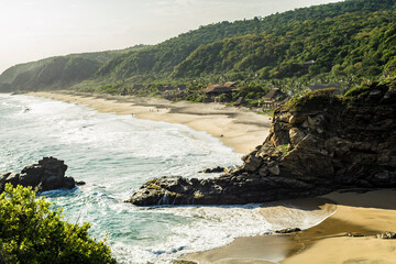 beach in the morning