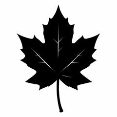 Autumn maple leaf vector illustration, leaf house vector art, autumn maple leaf silhouette, autumn maple leaf cartoon vector icon