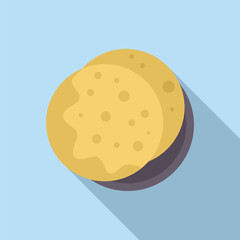Two round honey buns are layered on top of each other, offering a sweet treat