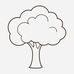 Apple tree vector illustration