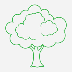 Apple tree vector illustration