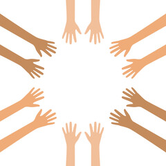 International Youth Day Circular Hand