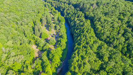 Camping Life in Beaverkill of New York