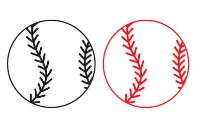Baseball Vector Icon.  vector illustration.. EPS 10/AI