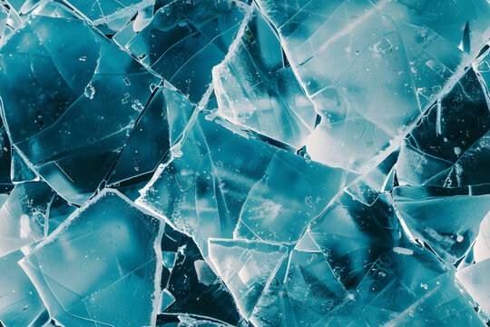 Abstract Wallpaper For Iphone With Broken Blue Ice Near The Lake