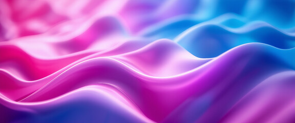Obraz premium colorful abstract background with pink and blue multicolored wavy surfaces