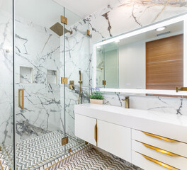 interior of bathroom