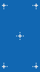 Blue screen with VFX motion tracking markers. Chroma key color video footage with track point. HD 4K blue screen layout. 