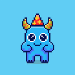 Pixel art monster party game asset design © Rahmat