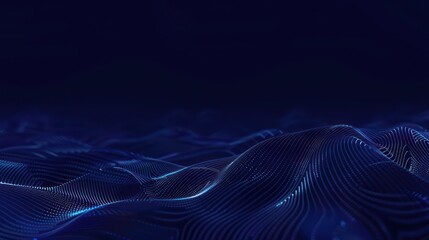 Fototapeta premium Abstract Digital Landscape with Blue Hues