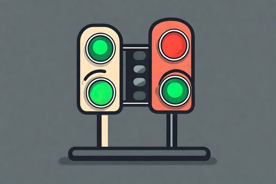 recommend clip art: trafficlights icon. A single symbol with an outline style