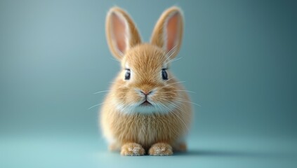 Obraz premium Adorable Brown Bunny with Big Ears