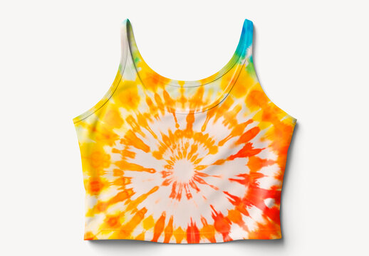 Apparel Women Crop Tank Top Mockup With Generative AI