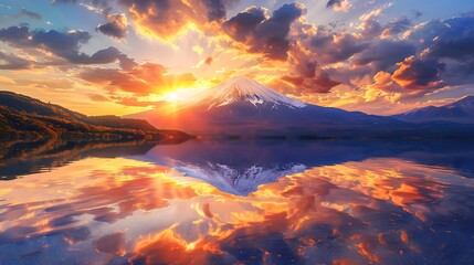 Fototapeta premium Sunset over the Namib Desert Dunes