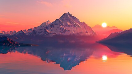 Sunset over the Namib Desert Dunes