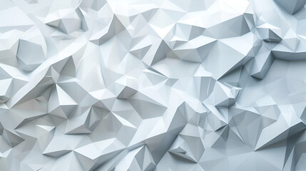 White low poly background texture  3d rendering