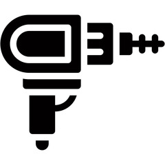 Vector Icon Drill, Home Repair, Machine, Technology, Carpentry