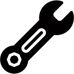 Vector Icon Wrench, Garage, Carpentry, Home Repair, Plumber