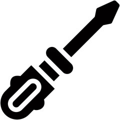 Vector Icon Screwdriver, DIY, Construction And Tools, Tool Box, Repair