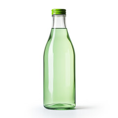 a green bottle with a green cap