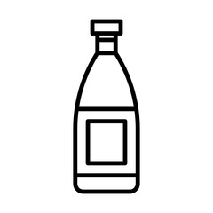 Bottle line icon