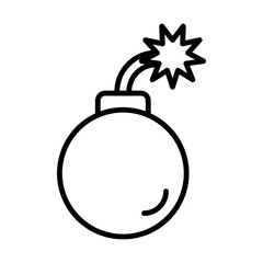 Pirate Bomb line icon