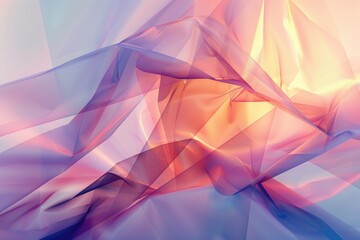 Serene Geometric Tech Background for Tranquil Digital Presentations