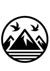 Mountains Landscape SVG, Gorpcore SVG, Journey SVG, Travel SVG, Switzerland SVG, Forest SVG, Northern Lights SVG, Mountains Silhouette, Clipart, Cut file for Cricut, Trees SVG, JPG, PNG