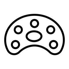 Palette Vector Line Icon