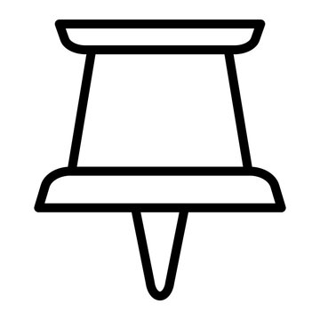 recommend clip art: Push Pin Vector Line Icon