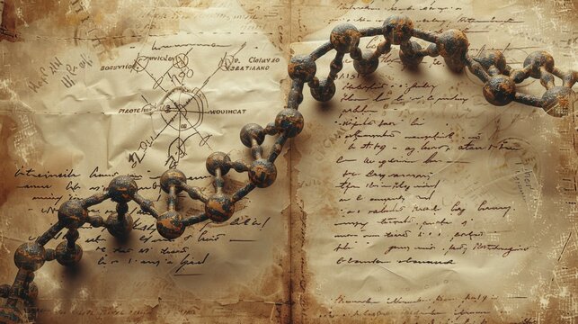 Ancient Scientific Manuscripts and DNA Model - Generative AI