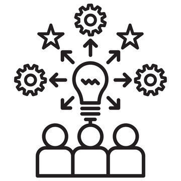 knowledge management icon KM vector