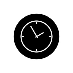 Clock face icon vector. Wall Clock illustration sign. Time symbol. watch symbol or logo.