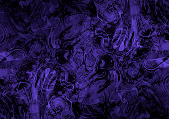 Creepy Purple Smoke and Sludge Background（もやもやドロドロした怖い雰囲気の紫色の背景）