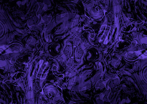 Creepy Purple Smoke and Sludge Background（もやもやドロドロした怖い雰囲気の紫色の背景）