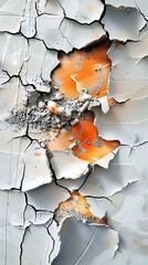 Aged and Weathered Concrete Surface Displaying Adhesion Properties