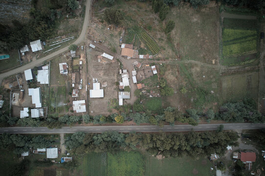 Villa El Parque Vista Aerea, Angol.