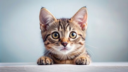 Curious cat or kitten staring with big eyes, cat, kitten, curious, staring, big eyes, adorable, fur, whiskers, cute, pets