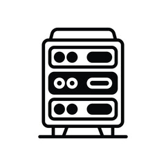 Server rack vector icon