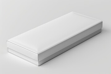 Blank White Box Mockup on Isolated White Background created with Generative AI