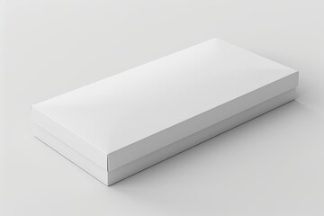 Blank White Box Mockup on Isolated White Background created with Generative AI