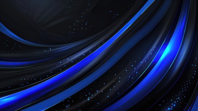 dark blue backdrop in luxury blue waves and curves