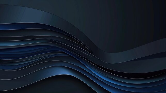 dark blue backdrop in luxury blue waves and curves