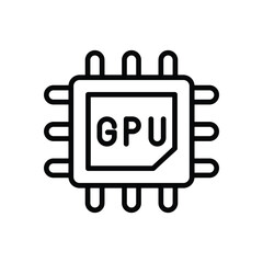 GPU vector icon