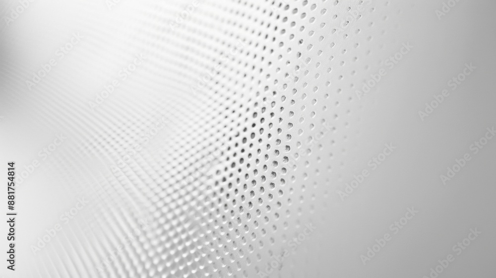 Poster abstract white surface with repeating pattern of circular holes
