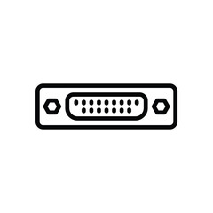 DVI port vector icon