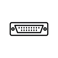 Parallel port vector icon